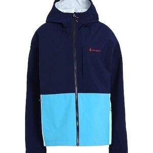 Cotopaxi Navy and Light Blue Raincoat
